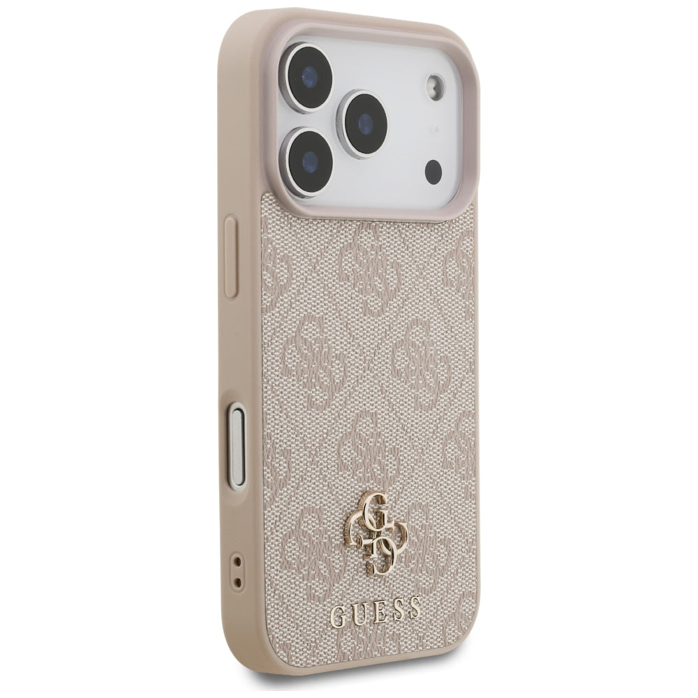 Handyhülle für iPhone 18 Pro / 17 Pro, Guess 4G Small Classic Logo mit MagSafe, Rosa