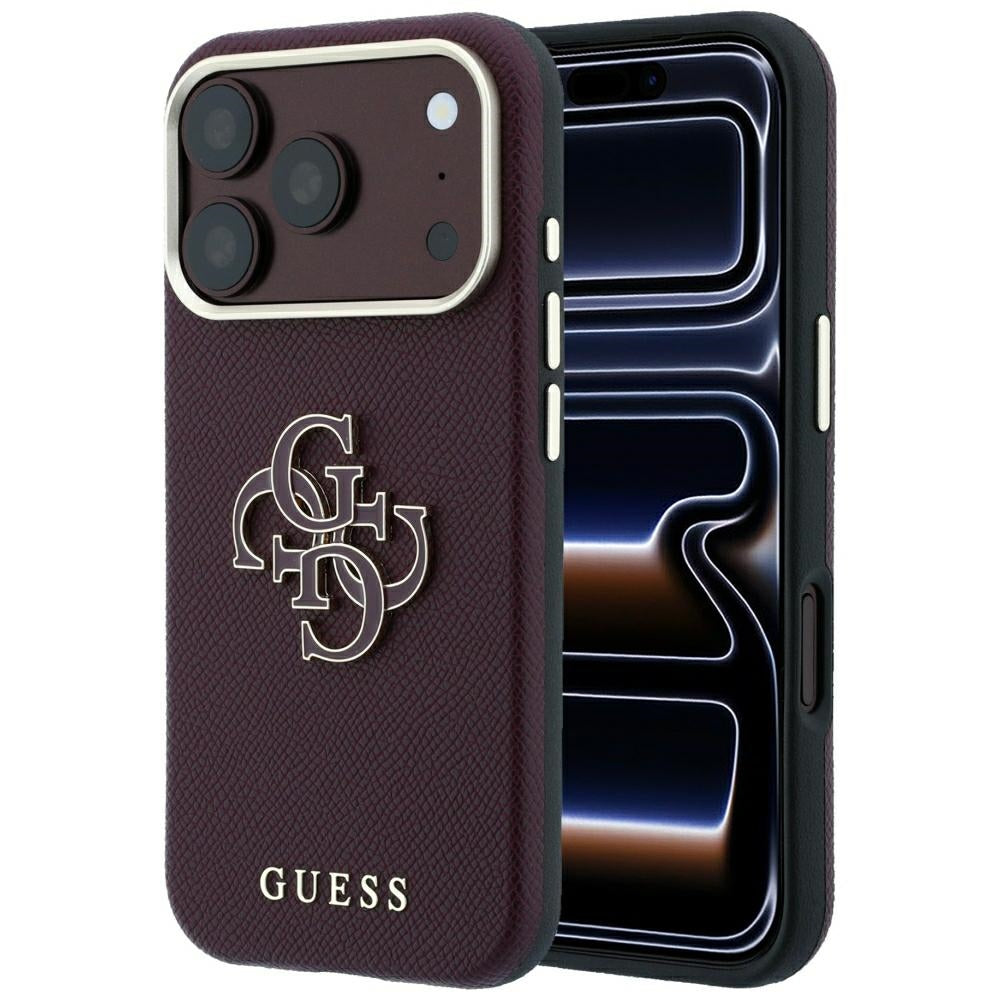 Handyhülle für iPhone 18 Pro Max / 17 Pro Max, Guess Grained & Big Resin Logo