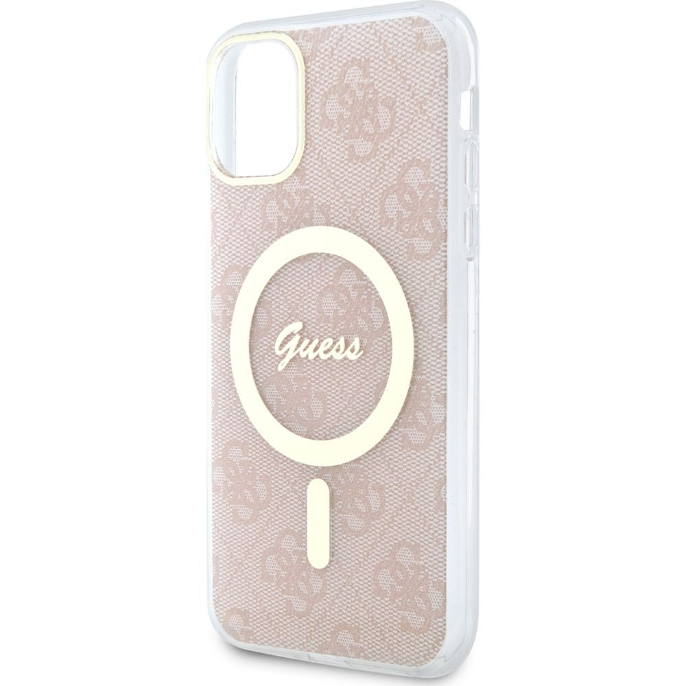 Guess Hardcase 4G MagSafe Tasche für iPhone 11 / XR, Rosa