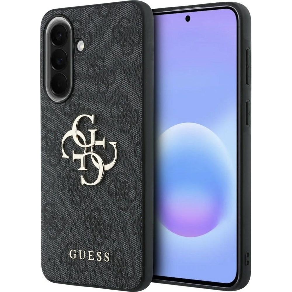 Handyhülle für Galaxy A37 5G, Guess Hardcase Leather, Schwarz