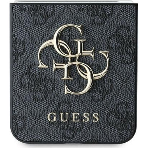 Handyhülle für Galaxy Z Flip7 FE / Z Flip6, Guess 4G Metal Gold Logo, Schwarz