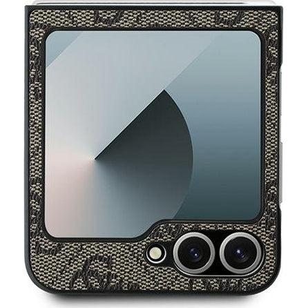 Handyhülle für Galaxy Z Flip7 FE / Z Flip6, Guess 4G Metal Gold Logo, Braun