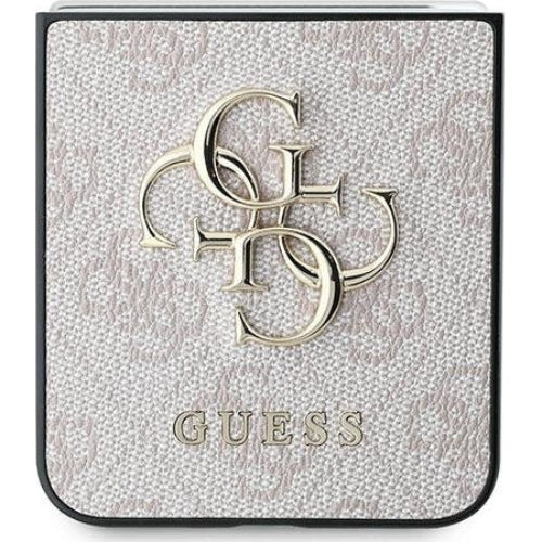 Handyhülle für Galaxy Z Flip7 FE / Z Flip6, Guess 4G Metal Gold Logo, Rosa