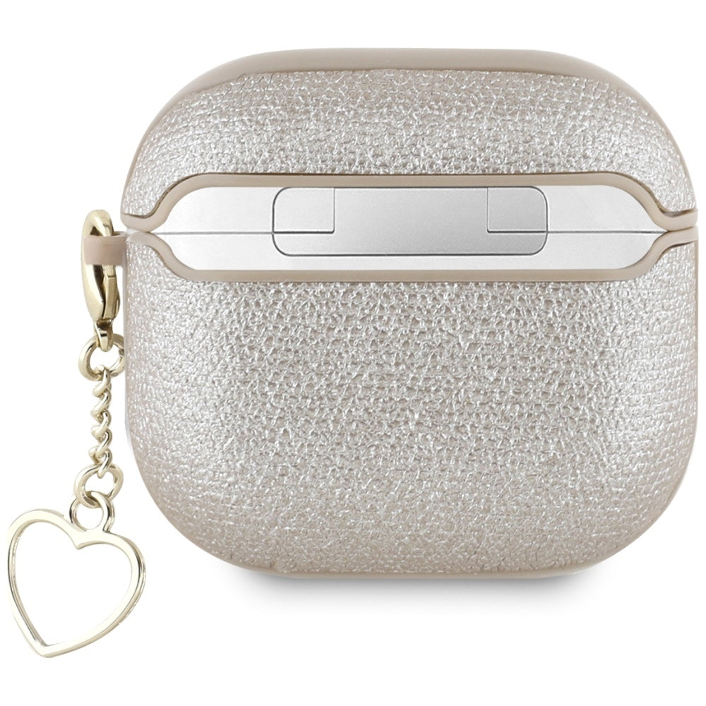 Schutzhülle für AirPods 5 / 4, Guess Metallic Script Charm, Golden
