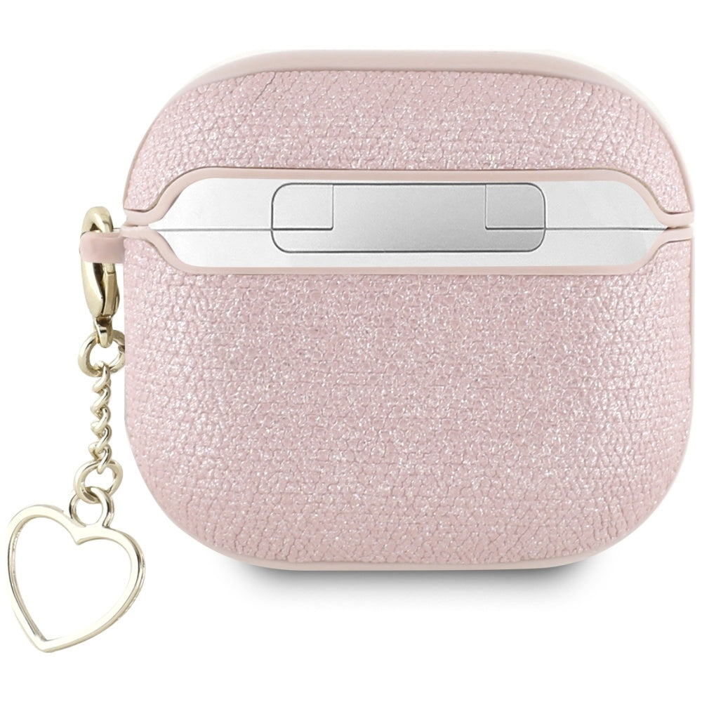 Schutzhülle für AirPods 5 / 4, Guess Metallic Script Charm, Rosa