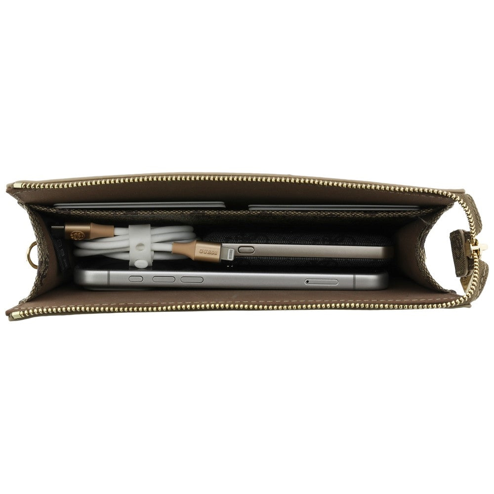 Universaltasche / Schuber  21 x 13,5 x 3,5 cm, Guess Phone Pouch, Brown