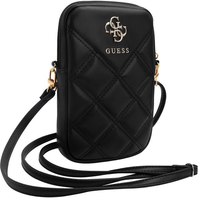 Guess 4G Quilted Universaltasche / Schuber 18,5 x 13 cm, Schwarz