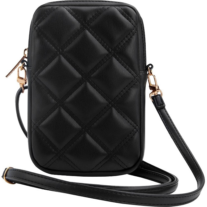 Guess 4G Quilted Universaltasche / Schuber 18,5 x 13 cm, Schwarz