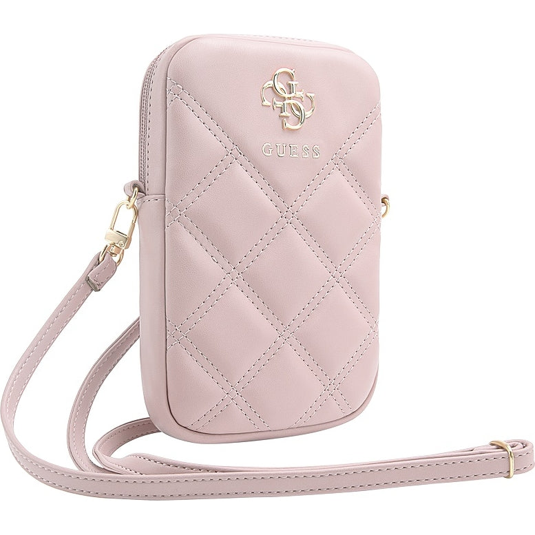 Guess 4G Quilted Universaltasche / Schuber 18,5 x 13 cm, Rosa