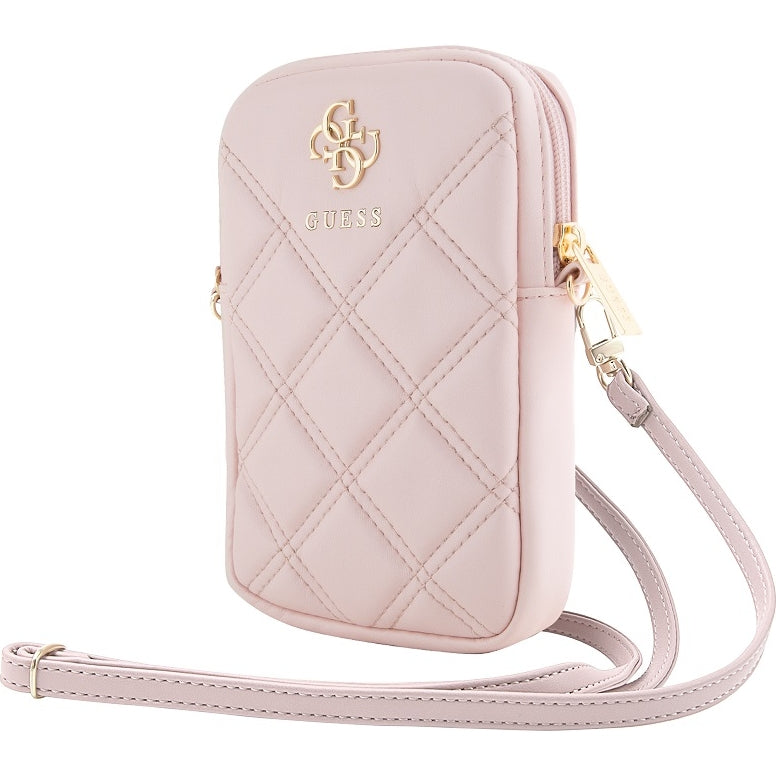 Guess 4G Quilted Universaltasche / Schuber 18,5 x 13 cm, Rosa