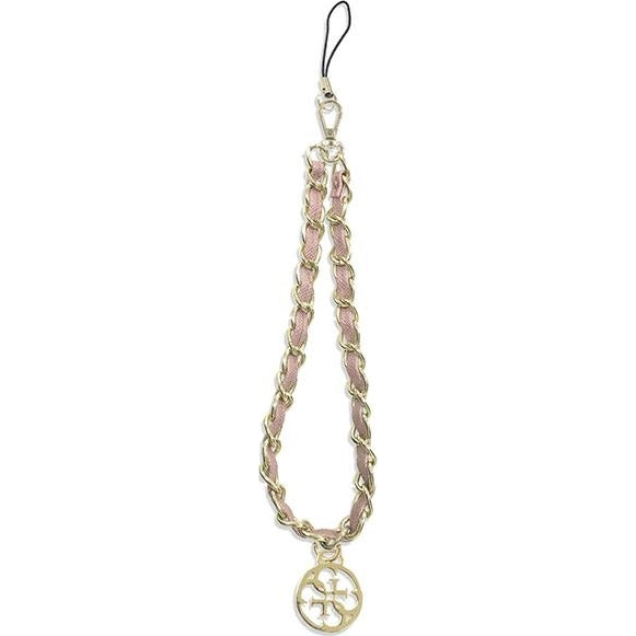 Universal-Handyband für das Handgelenk, Guess Phone Strap with beads, Rosa