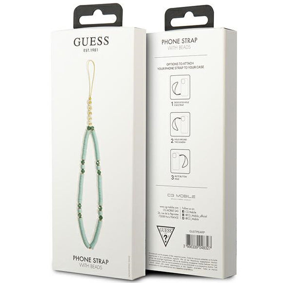 Universal-Handyband für das Handgelenk, Guess Phone Heishi Beads Strap, Blau