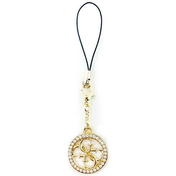 Anhänger / Schlüsselanhänger Guess GUCPM4DRD Phone Strap 4G Rhinestone Charm, Gold