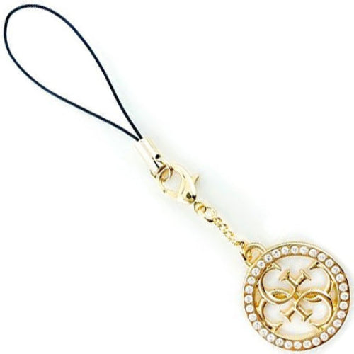 Anhänger / Schlüsselanhänger Guess GUCPM4DRD Phone Strap 4G Rhinestone Charm, Gold