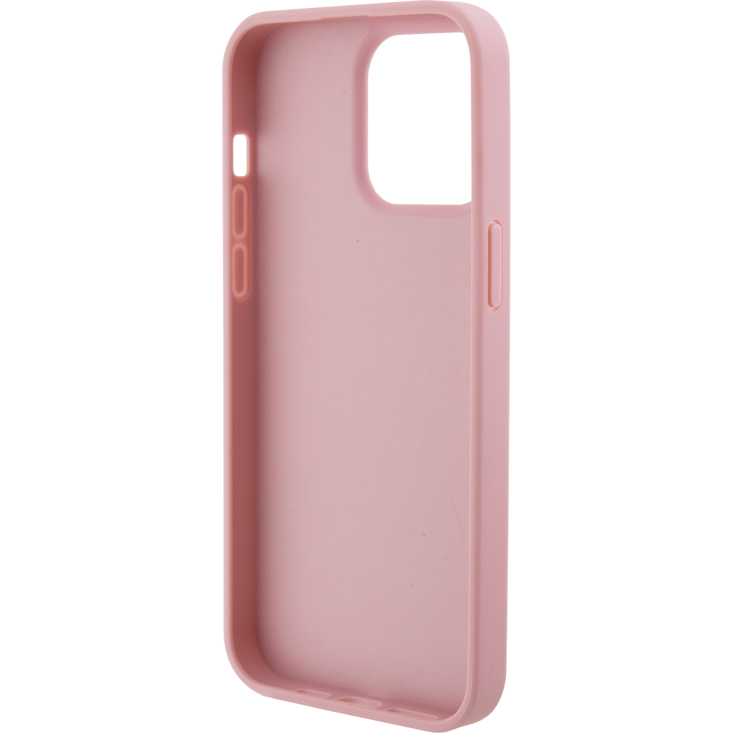 Schutzhülle Guess HardCase Leather 4G Stamped für Apple iPhone 15 Pro, Rosa