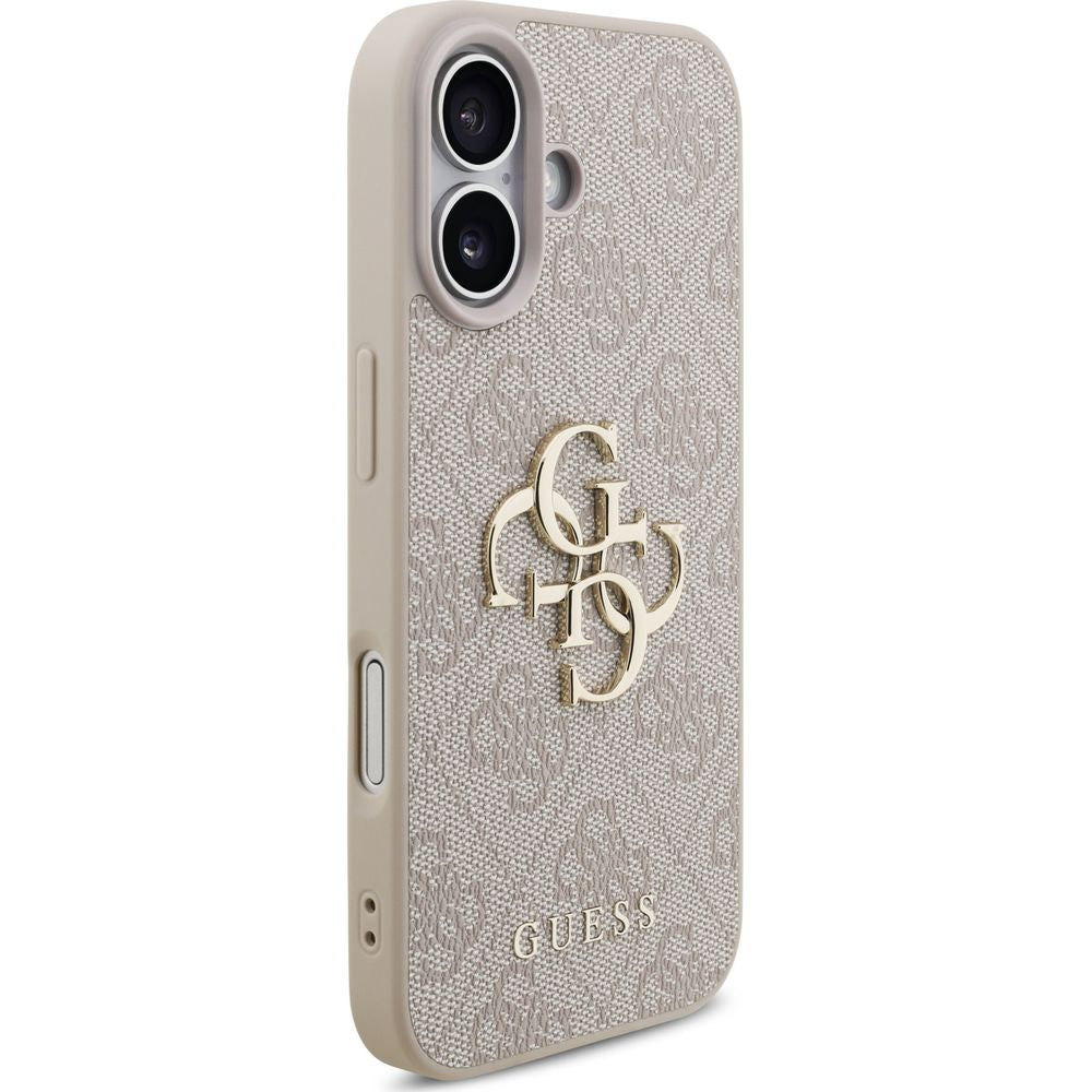 Handyhülle für iPhone 17, Guess Hardcase 4G Big Metal Logo, Rosa