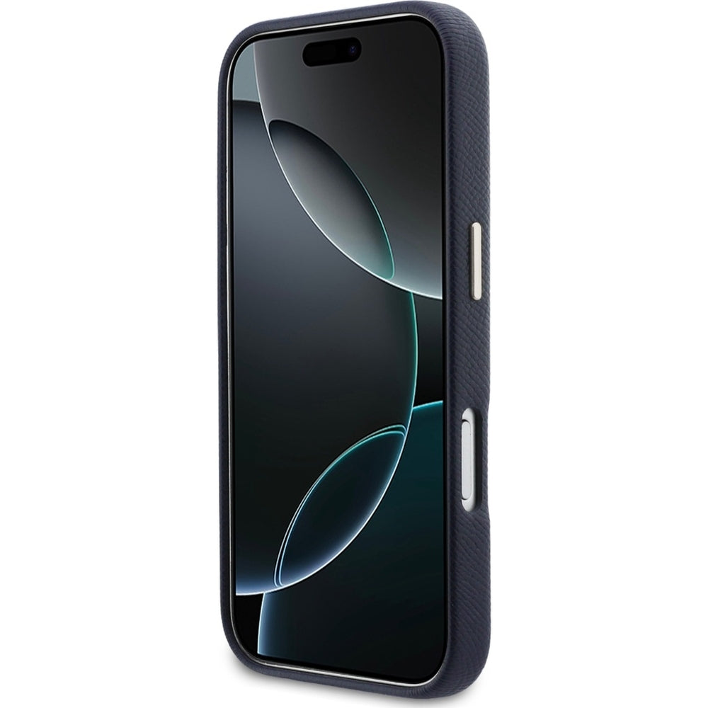 Handyhülle für iPhone 17 Pro, Guess FW Resin Logo, Dunkelblau