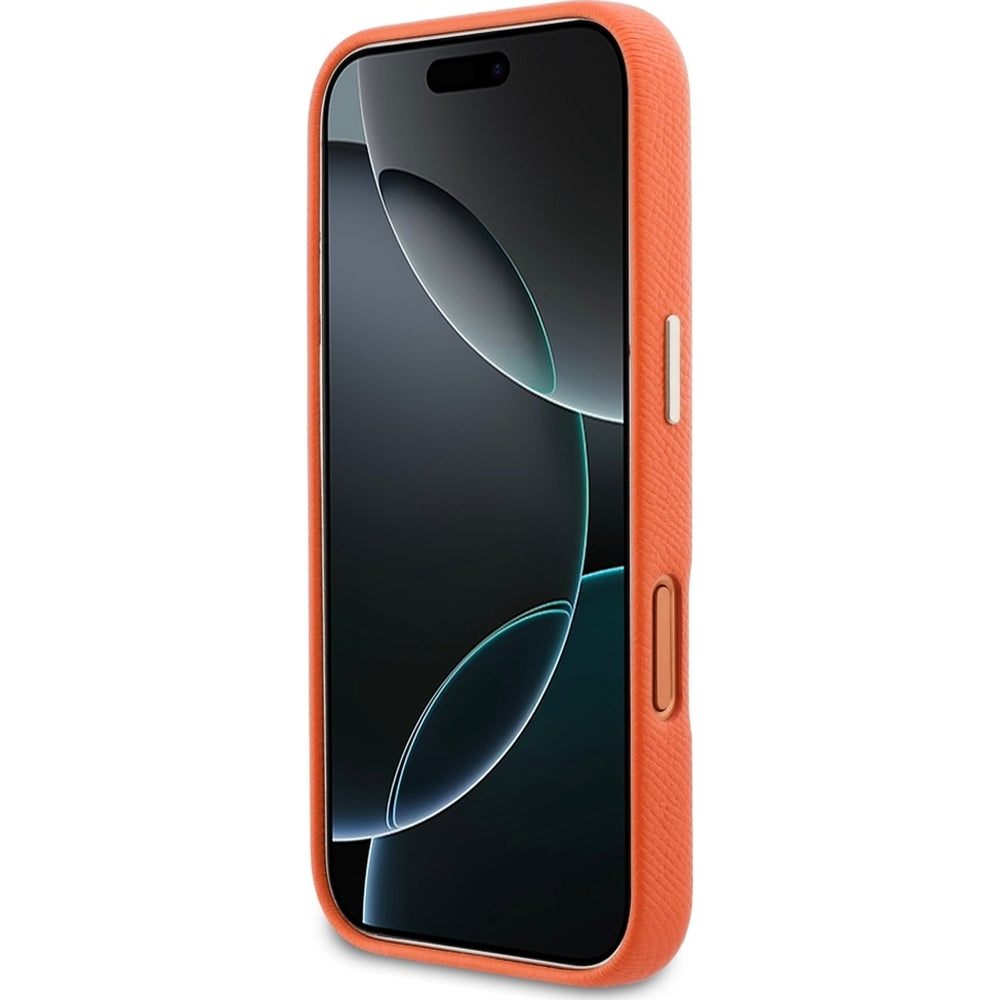Handyhülle für iPhone 17 Pro, Guess FW Resin Logo, Orange