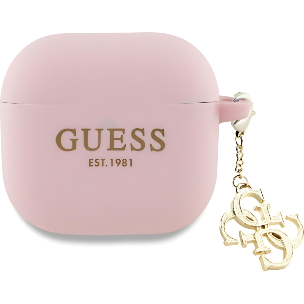 Schutzhülle Guess Silicone 4G Charm Case für AirPods 5 / 4, Rosa