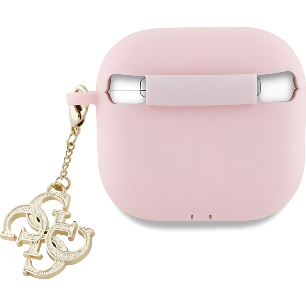 Schutzhülle Guess Silicone 4G Charm Case für AirPods 5 / 4, Rosa