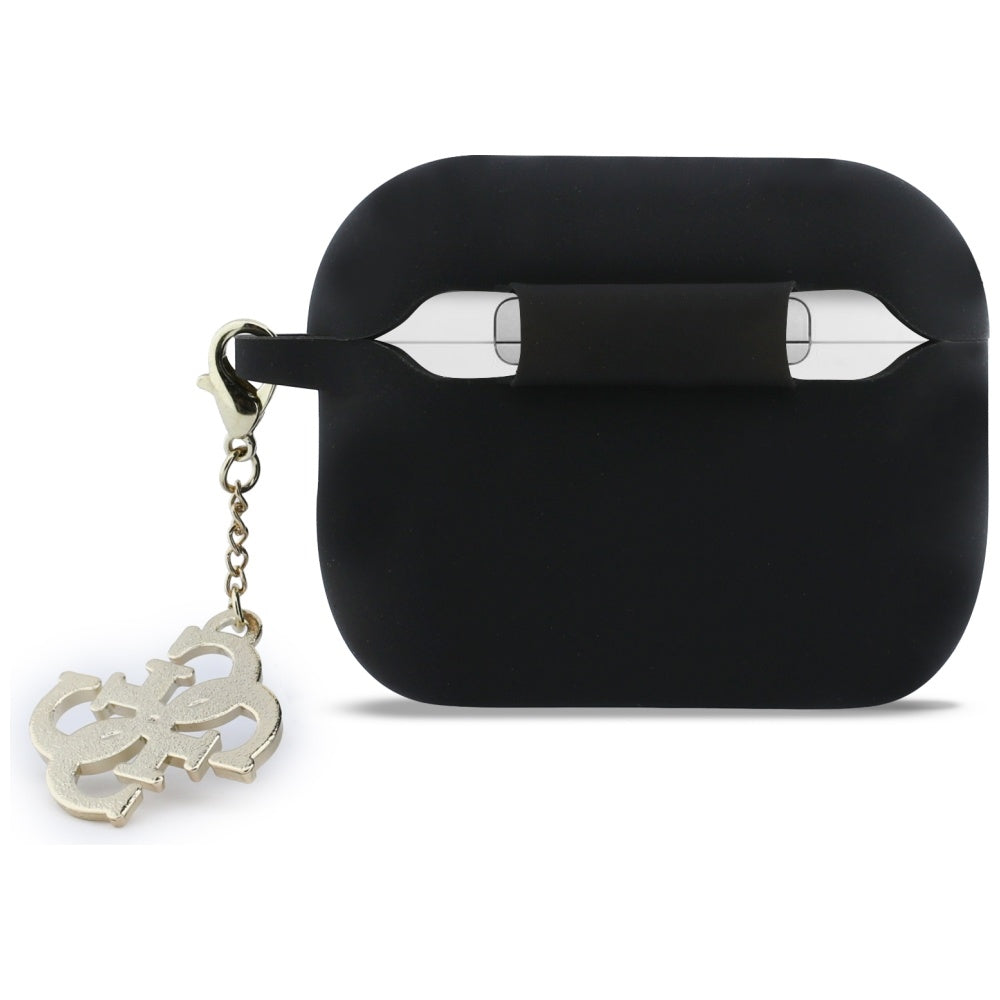 Schutzhülle Guess Silicone 4G Charm Case für AirPods Pro 3, Schwarz