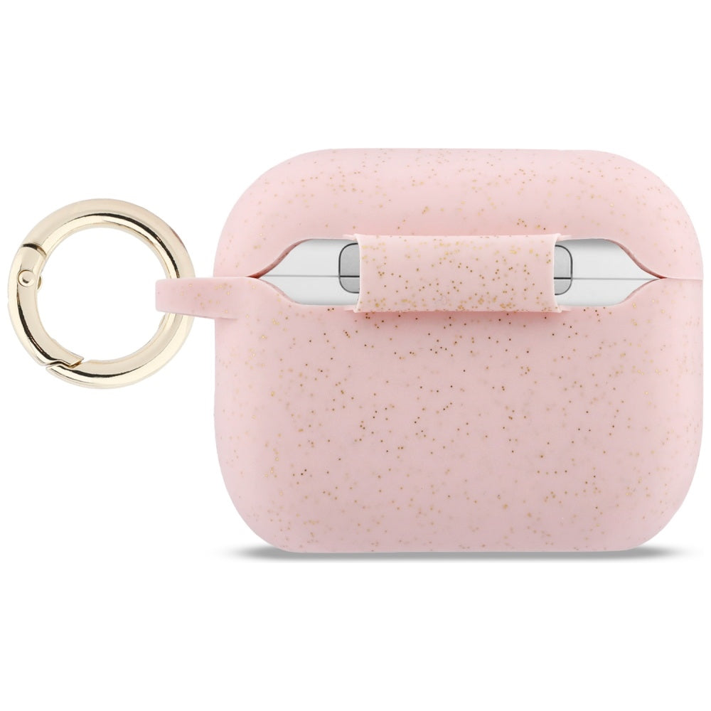 Schutzhülle Guess Silicone Glitter Case für AirPods Pro 3, Rosa