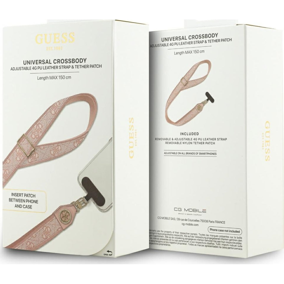 Handy Lanyard Guess Universal Crossbody Strap 150 cm, Rosa
