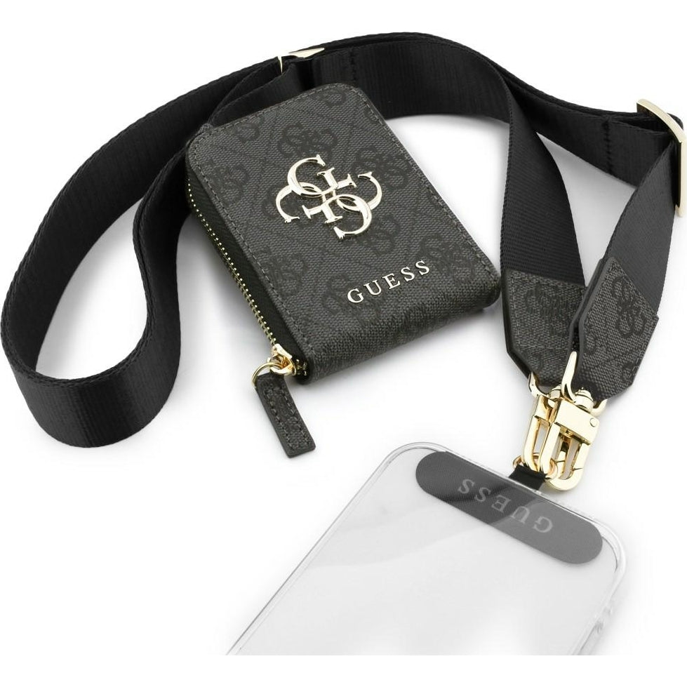 Handy Lanyard Guess Universal Crossbody Strap mit purse, Schwarz