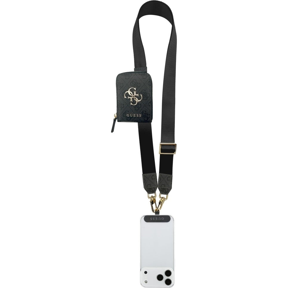Handy Lanyard Guess Universal Crossbody Strap mit purse, Schwarz