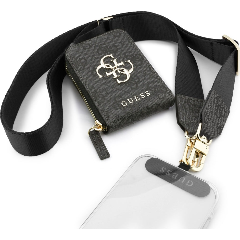 Handy Lanyard Guess Universal Crossbody Strap mit purse, Schwarz