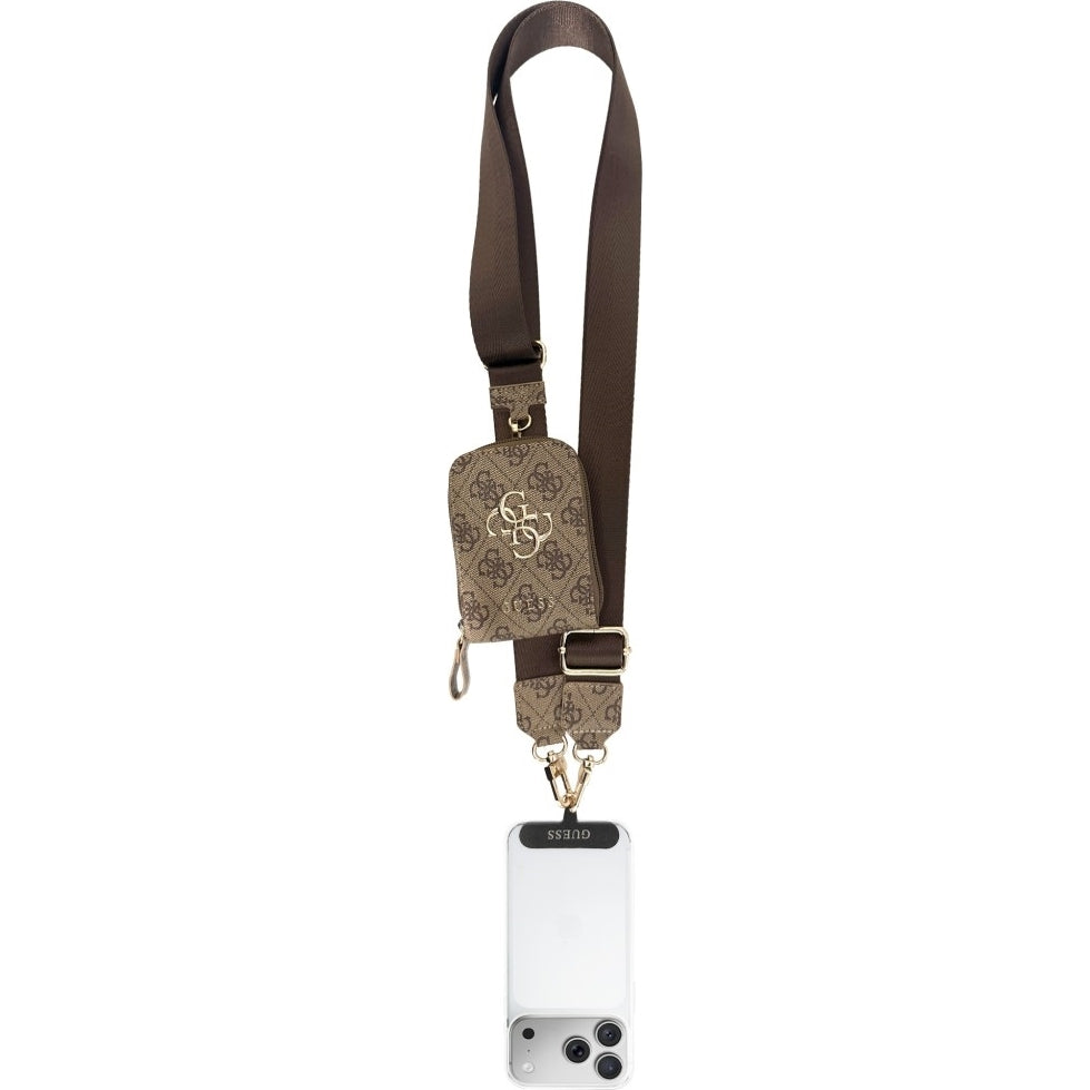 Handy Lanyard Guess Universal Crossbody Strap mit purse, Braun
