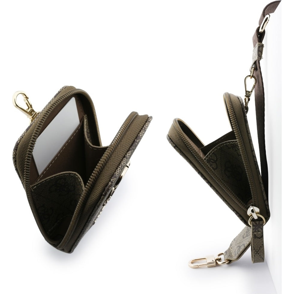 Handy Lanyard Guess Universal Crossbody Strap mit purse, Braun