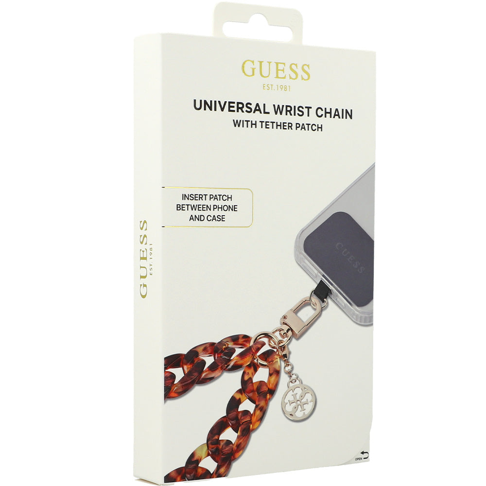 Handy-Lanyard Guess Universal Wirst Chain / Gürtel, Braun-Gold