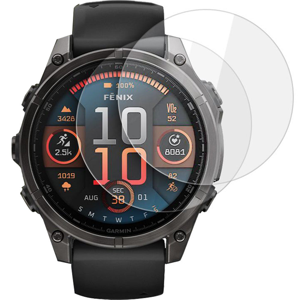 Gehärtetes Glas für Garmin Fenix 8 AMOLED 47 mm, Hofi Glass Pro+, 2 Stück