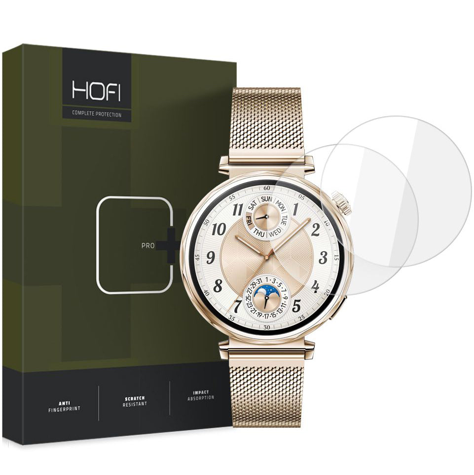 Gehärtetes Glas für Huawei Watch GT 5 41mm, Hofi Glass Pro+, 2 Stück