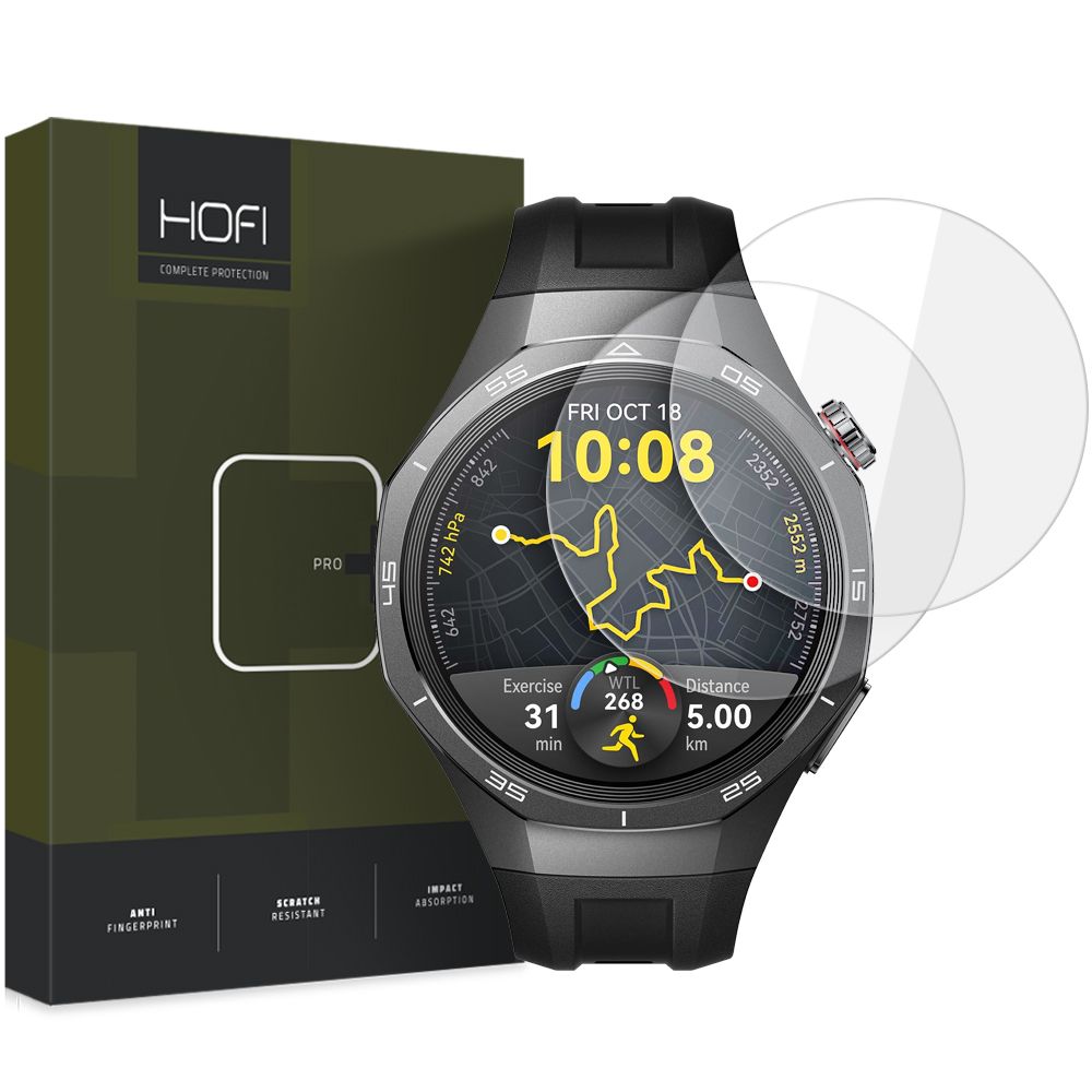 Gehärtetes Glas für Huawei Watch GT 5 Pro 46mm, Hofi Glass Pro+, 2 Stück