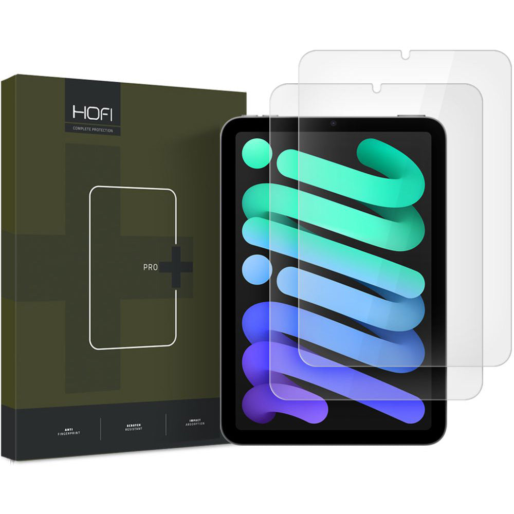 Gehärtetes Glas für iPad Mini 7 gen. 2024 / iPad Mini 6 gen. 2021, Hofi Glass Pro+, 2 Stück