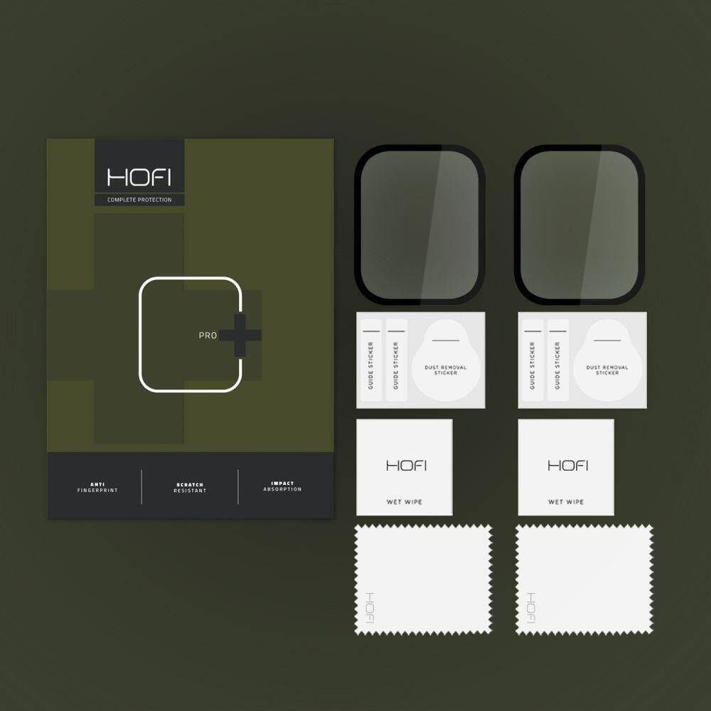 Hybrid Glas Hofi Hybrid Pro+ für Amazfit Bip 5, Schwarzer Rahmen