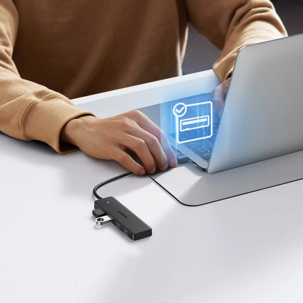 Hub USB-A - 4x USB 3.0, Ugreen CM319, Schwarz