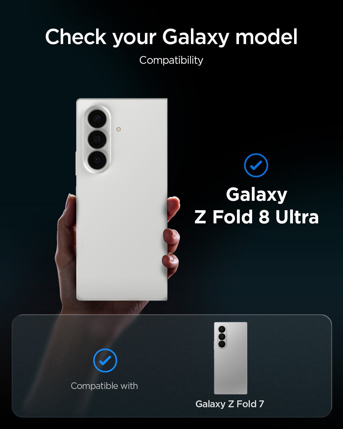 Glas + Applikator für Galaxy Z Fold7 / Fold8 Ultra, Spigen Glas.tR EZ Fit Pro (AC) Privacy 2-Pack (10/18)