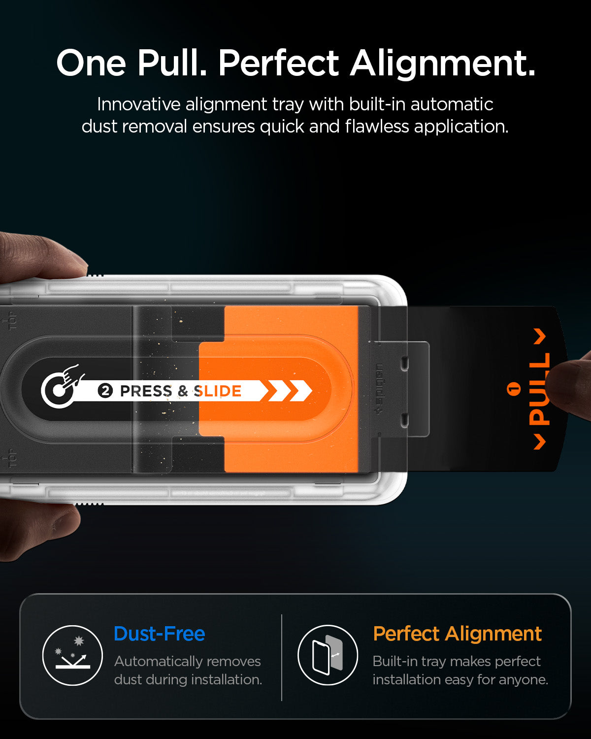 Glas + Applikator für Galaxy Z Fold7 / Fold8 Ultra, Spigen Glas.tR EZ Fit Pro (AC) Privacy 2-Pack (17/18)