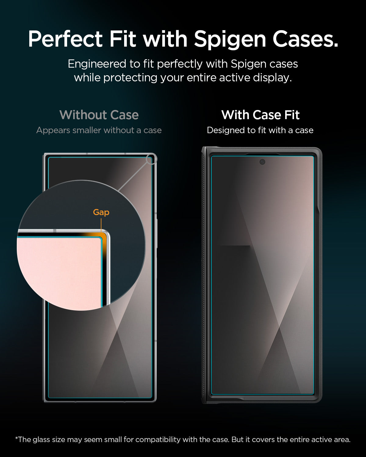 Glas + Applikator für Galaxy Z Fold7 / Fold8 Ultra, Spigen Glas.tR EZ Fit Pro (AC) Privacy 2-Pack (18/18)