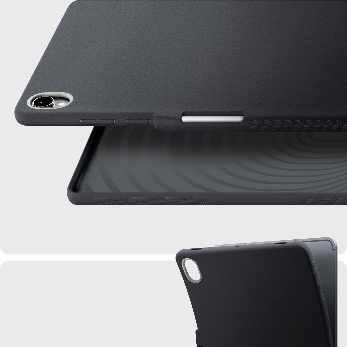 Hülle für Galaxy Tab S11, Spigen Nano Pop, Schwarz-Grau