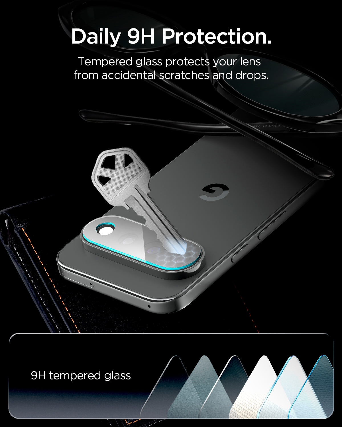 Glas für die Kamera für Google Pixel 11 Pro XL, Spigen Glas.tR EZ Fit Optik Pro 2-Pack, Transparent (5/16)