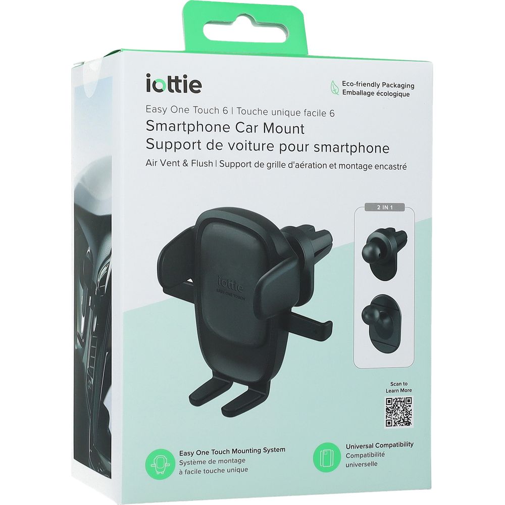 Auto Handyhalterung für Lüftungsgitter / Cockpit, iOttie Easy One Touch 6 Air Vent & Flush, Schwarz