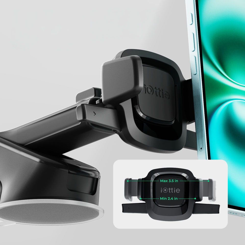 Auto Handyhalterung für Windschutzscheibe / Armaturenbrett, iOttie Easy One Touch Mini Pro, Schwarz