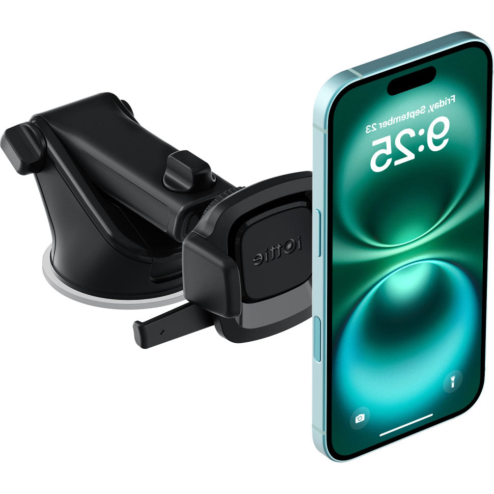 Auto Handyhalterung für Windschutzscheibe / Armaturenbrett, iOttie Easy One Touch Mini Pro, Schwarz