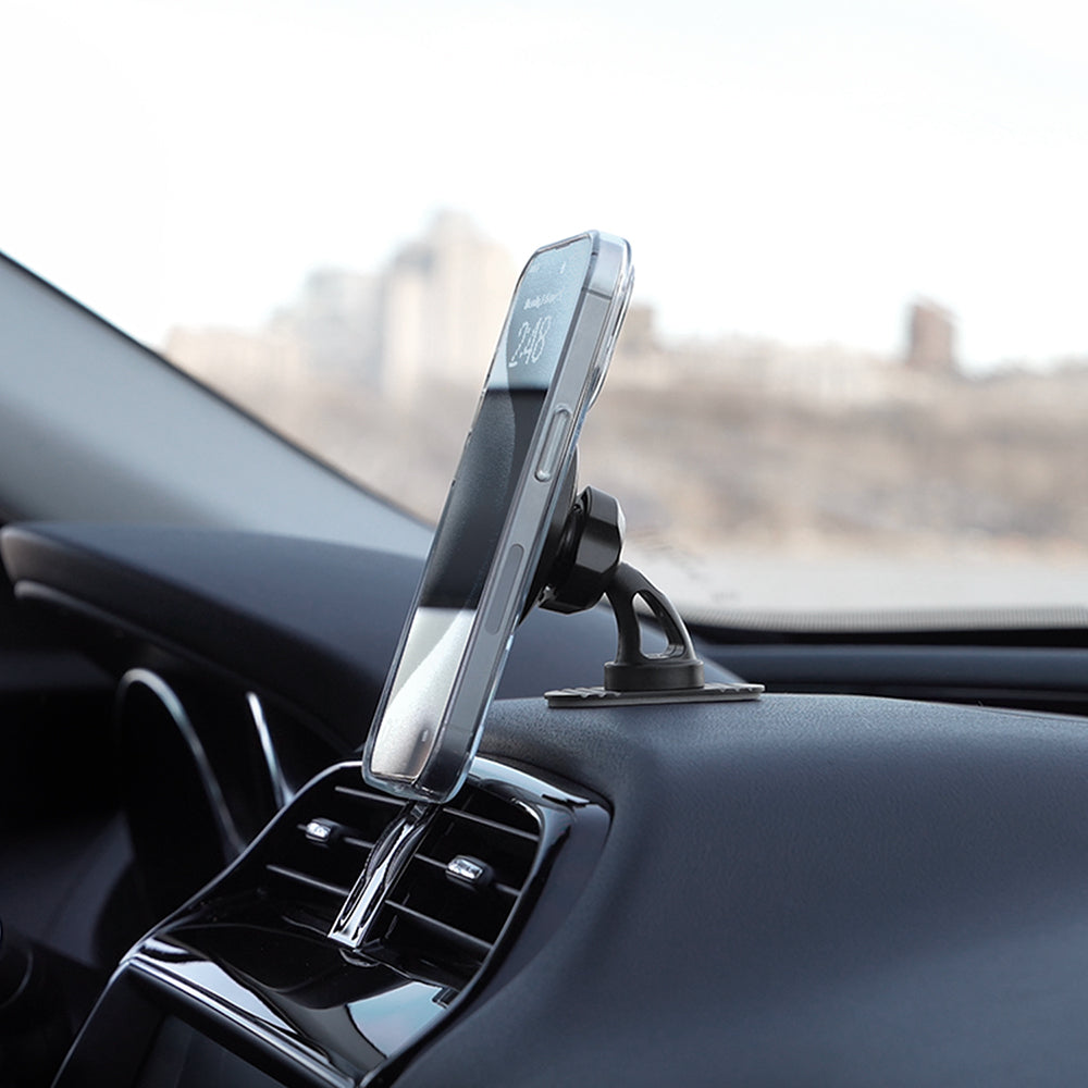 Magnetische Autohalterung für Klebeband, iOttie iTap 3, für MagSafe, Schwarz