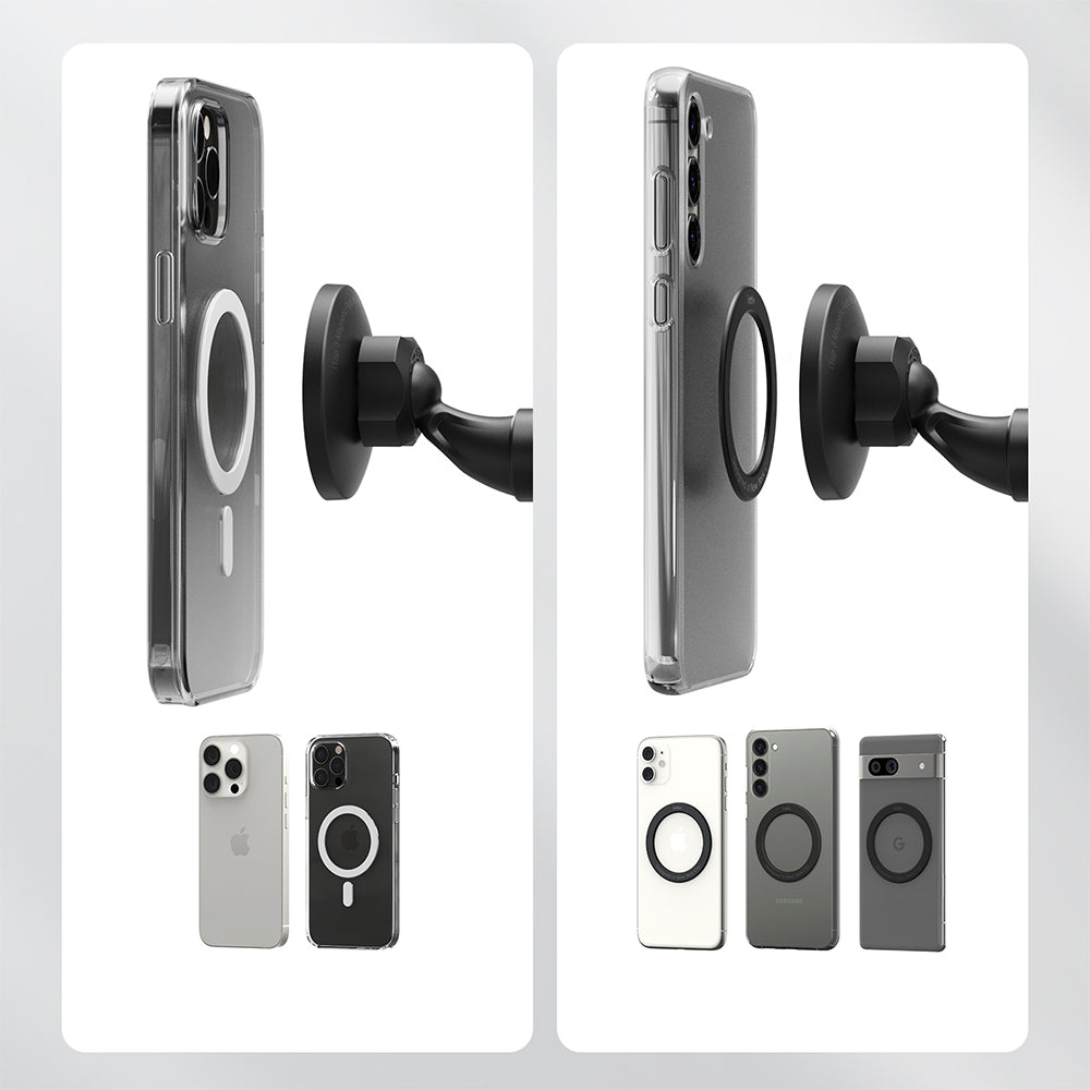 Magnetische Autohalterung für Klebeband, iOttie iTap 3, für MagSafe, Schwarz