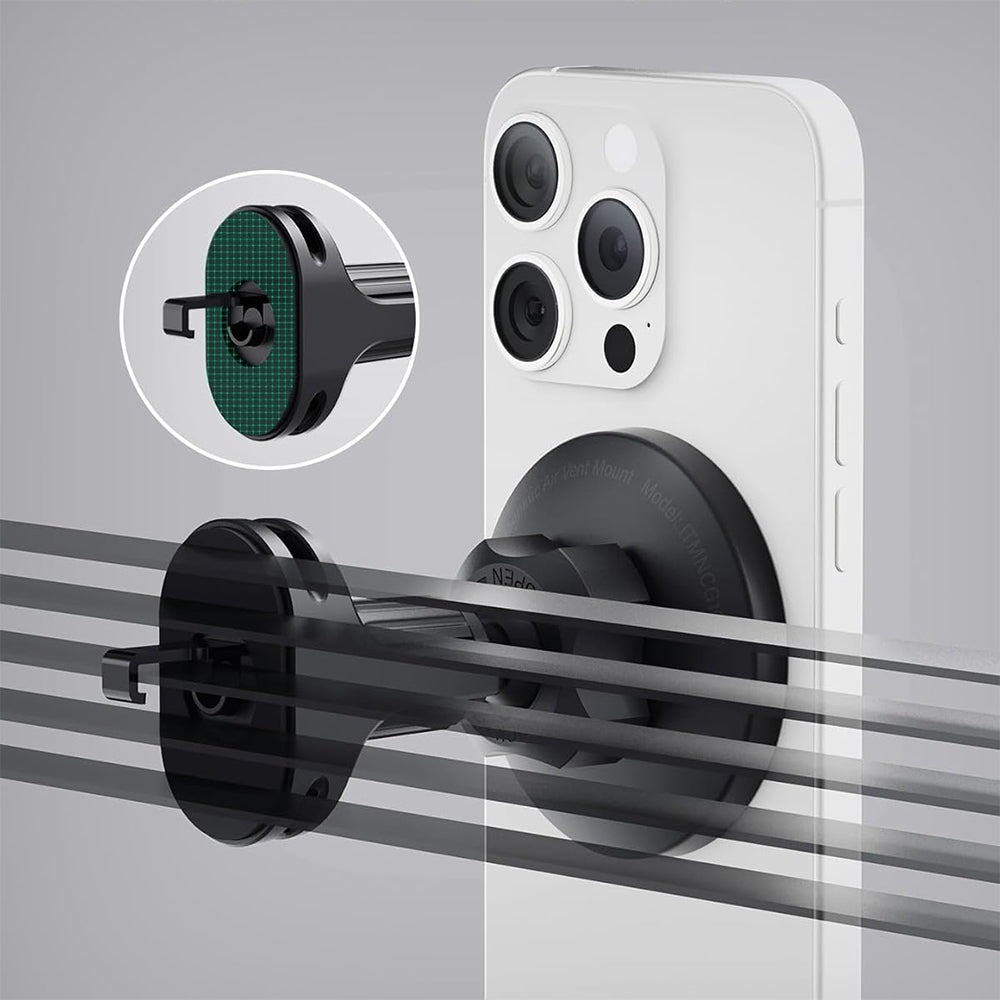 Magnetische Autohalterung für den Windschutzscheibengrill, iOttie iTap 3, für MagSafe, Schwarz